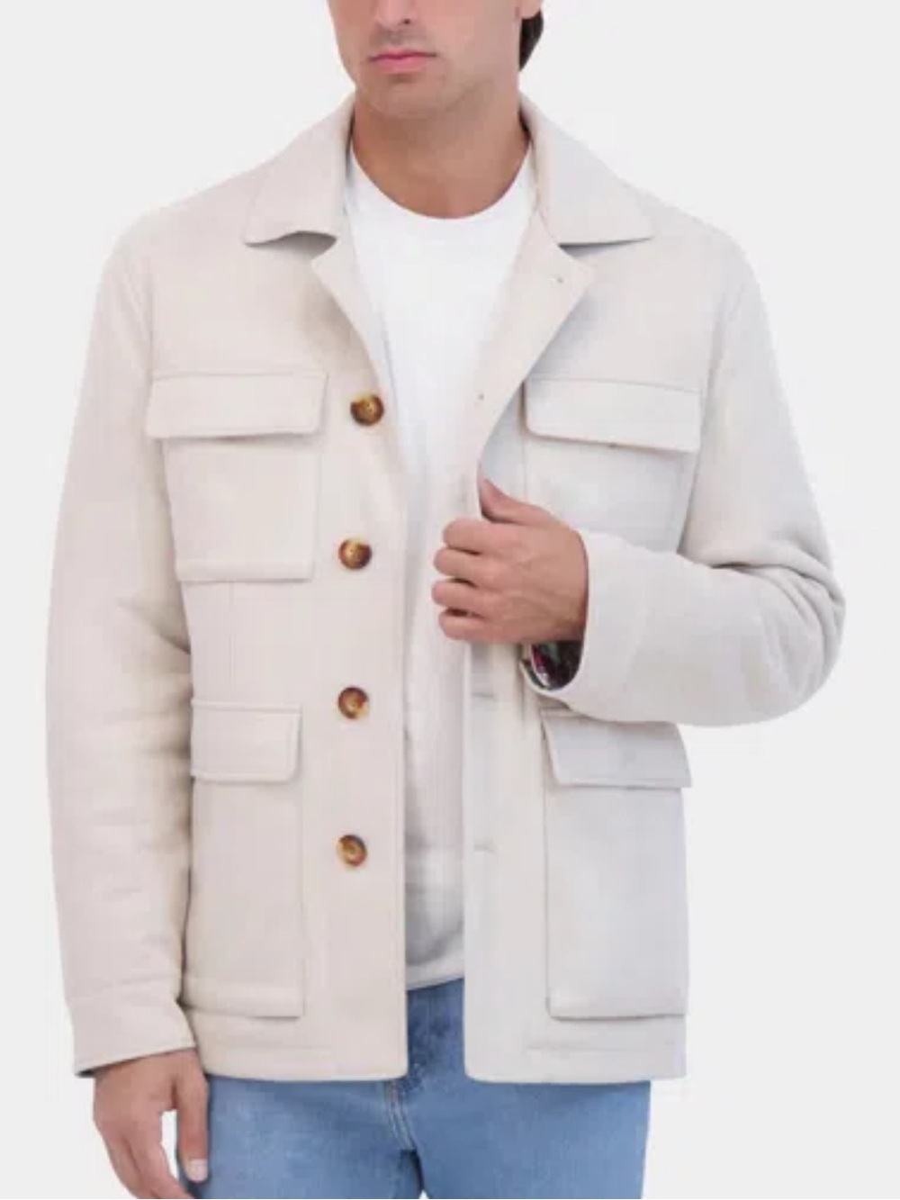 NWT Robert Graham Stone Vegan Suede Safari Jacket Sz XXL